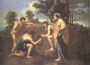 Nicolas Poussin The Arcadian Shepherds (nn03) oil on canvas